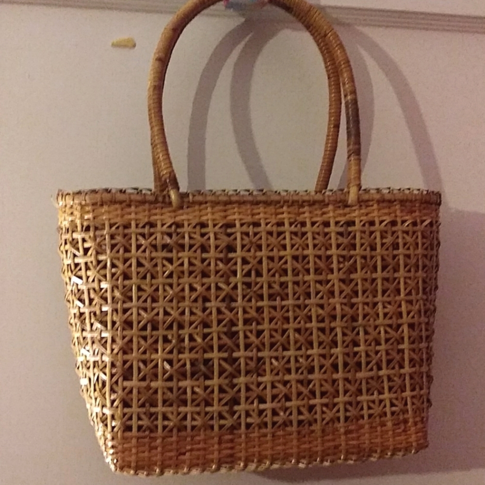Wicker Tote Bag
